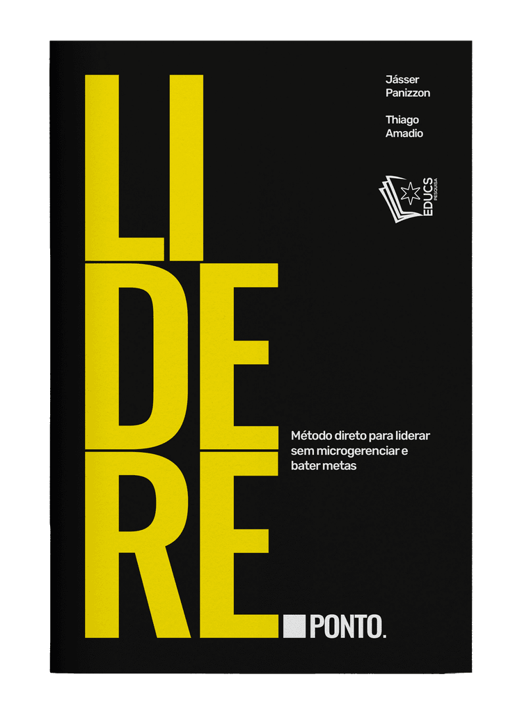 Capa do livro Lidere. Ponto., de Jásser Panizzon e Thiago Amadio